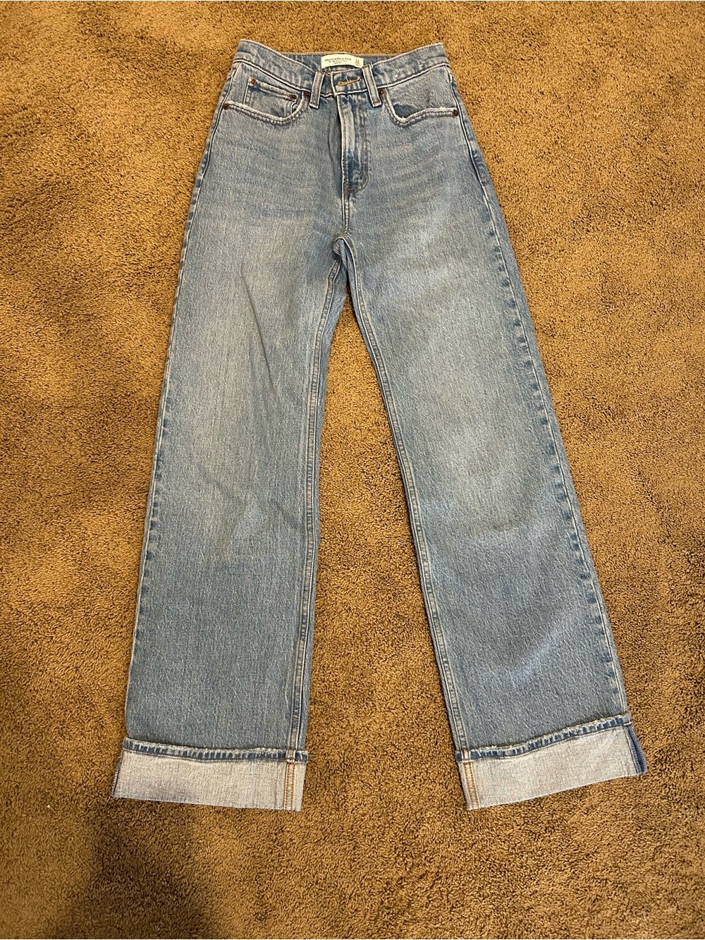 Abercrombie & Fitch Light Blue Straight Leg Jeans